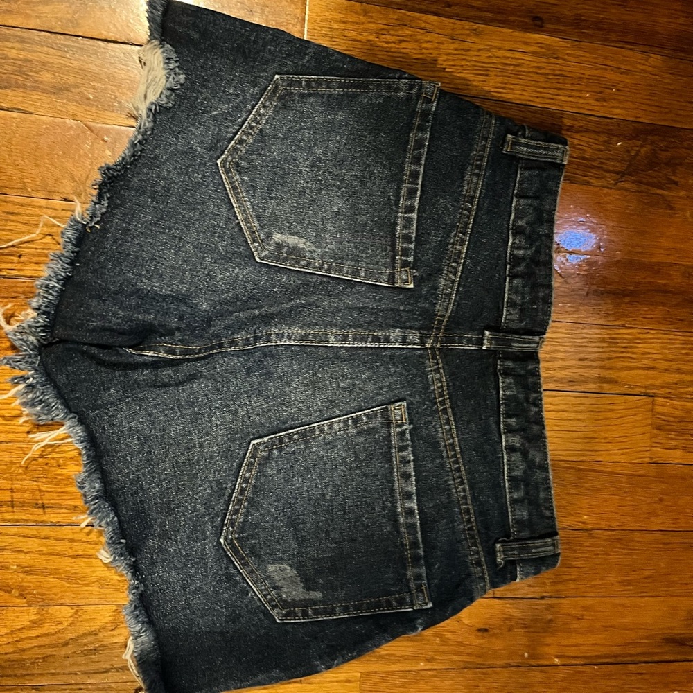High waisted jean shorts